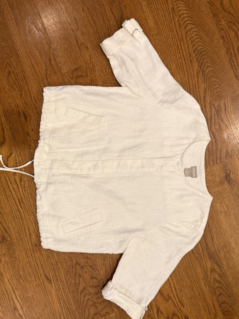 Chico’s white linen jacket Chicos size 0(4/6)